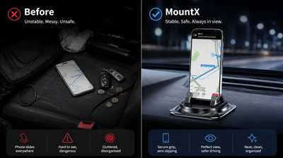 MountX Pro — before and after