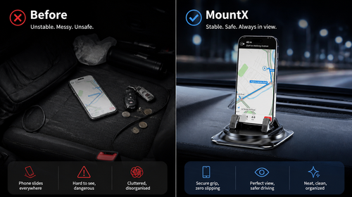 MountX Pro — Universal Dashboard Car Phone Mount